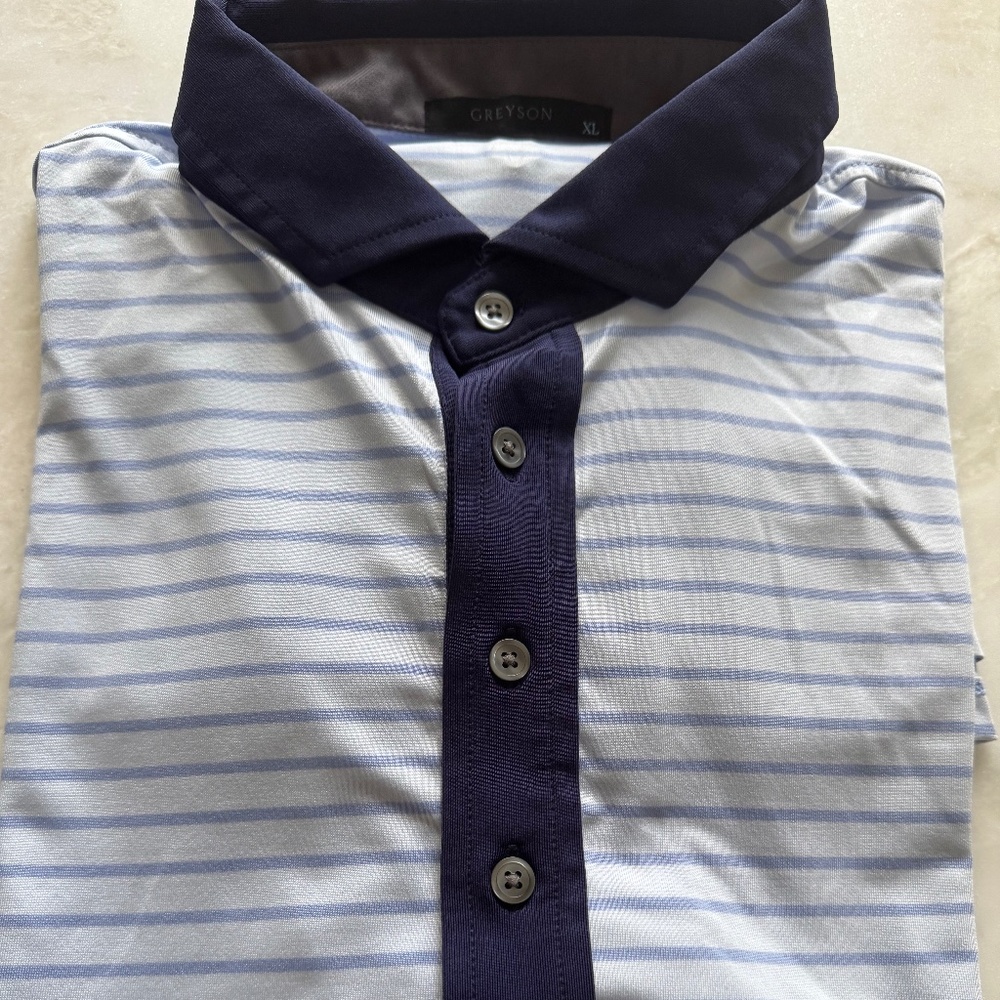 Men’s golf shirt by Greyson. XL